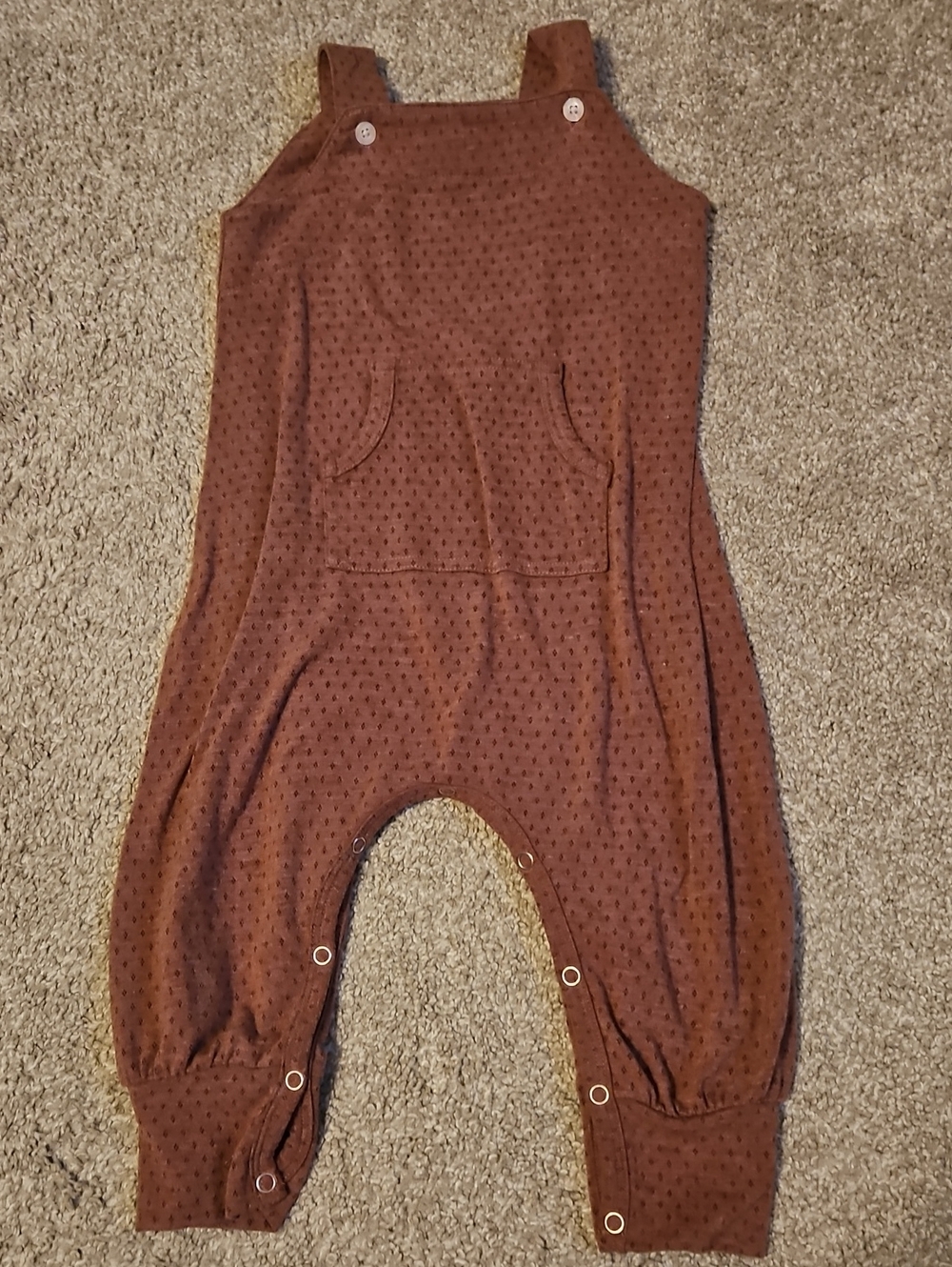 Kate Quinn Bamboo Rust Romper Jumpsuit 18-24M